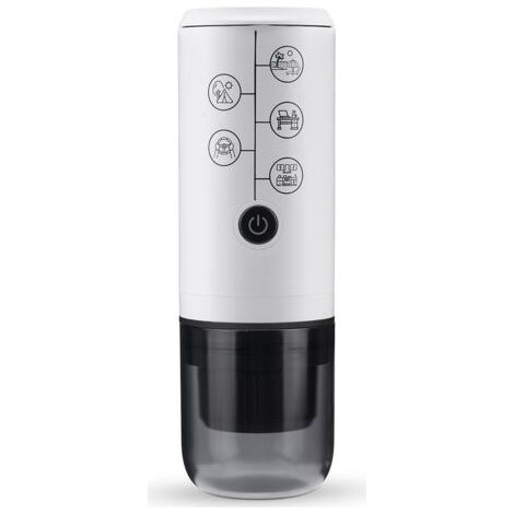 3-in-1 Portable Espresso Machine With NO Heating Function, Type-C Charging Electric Espresso Maker, 17 Bar Mini Coffee Maker For NESPRESSO/DolceGusto pods & Ground Coffee On the Go, White (1/5)