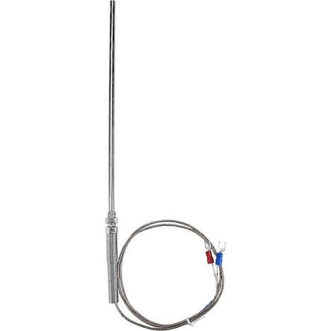 M8 Gewinde Typ K Thermoelement 200 mm Sonde Temperaturfühlerdraht 0-400℃ (1 m)
