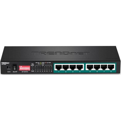 TRENDnet 5-PORT GIGABIT LONG RANGE POE+ SWITCH Noir (1/3)