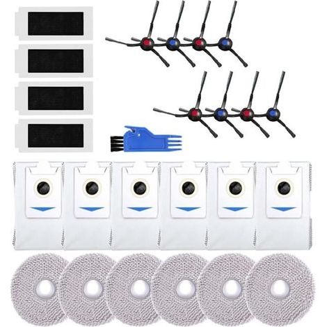 Zubehör für Ecovacs Deebot T30/T30 Max/T30 Pro: Bürste, Wischmopp, HEPA-Tuch, Filter, Staubbeutel, Staubsaugeraufsatz (1/4)
