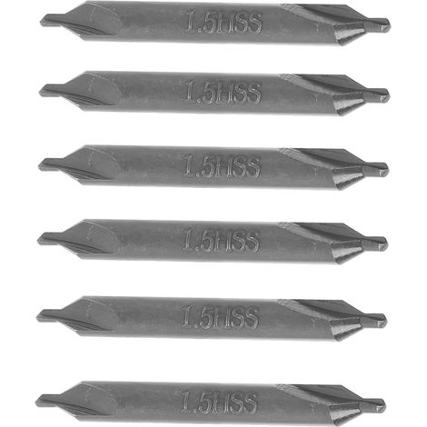 10 Forets à Centrer HSS Type A pour Acier Inox, Taille 1,5mm, Pointe Spirale Aiguisée, Lot de 10 Pièces (1/5)