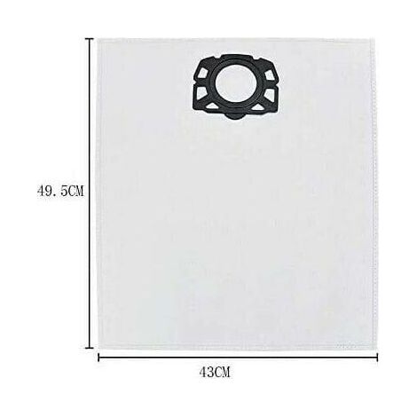 Lot De 10 Sacs Pour Aspirateur Karcher Wd4 Wd5 Wd6 Mv4 Mv5 Mv6 (1/4)