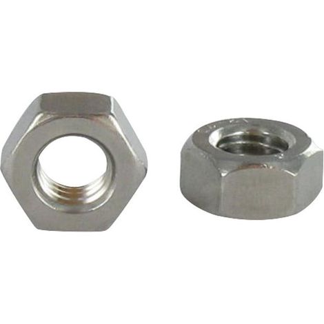 Ecrou HEXAGONAL Pas Gauche M6 Inox A4 - 100 pièces