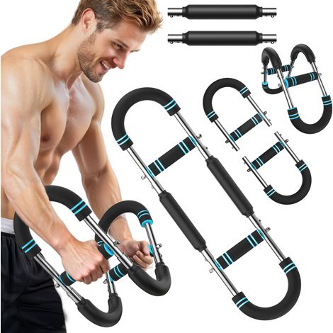MERACH Armtrainer – Kraft-Twister U-Form, verstellbar 27-50kg, Abnehmbares Design für Zuhause, Büro und Reise kompakt tragbar