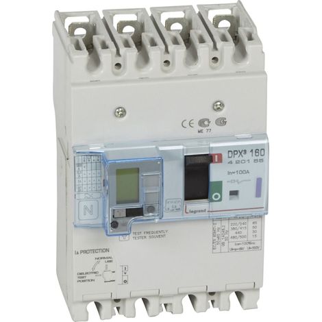 Differentieel Vermogensautomaat DPX3 160 4P 100A 50kA - LEG420155