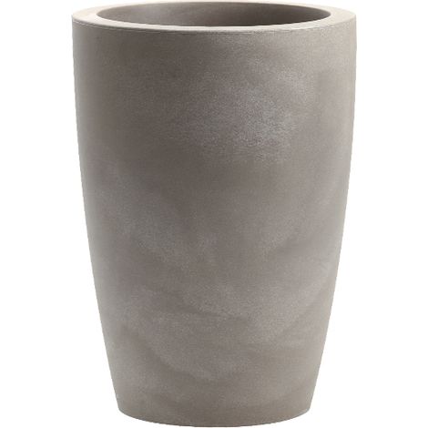 Vaso tondo resina TYLUS cm. 40 CENERE (1/2)