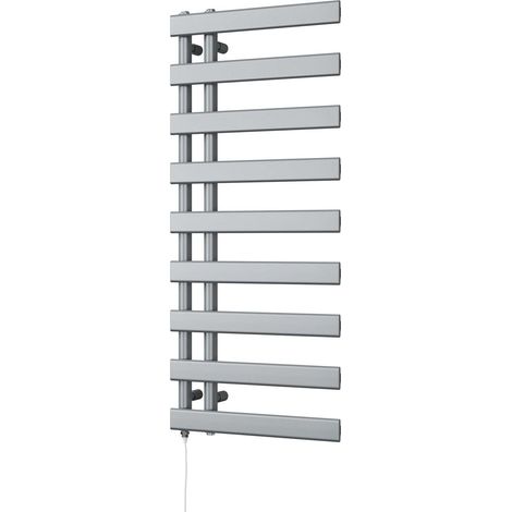 Agar - Silver Electric Towel Rail H1156mm x W500mm 500w Standard (1/3)