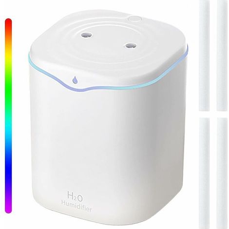Humidificateur d'Air, 2L Humidificateur Ultrasonique Silencieux avec 2 Mode Brume Réglable, USB (1/5)