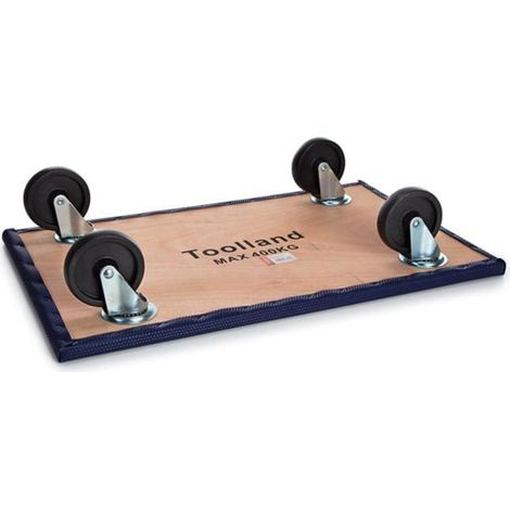 Toolland Bandeja de Rodadura, 4 Ruedas giratorias, 400 kg de Capacidad de Carga, Azul (1/4)