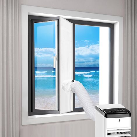 Burlete para ventanas de secadores de aire portátiles, 300x45cm, blanco