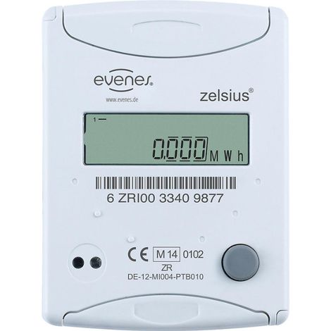 Compteur calorique compact Evenes M-Bus DN15, 3/4 Male x110 mm 0,6m³/h taxes incluses (1/2)