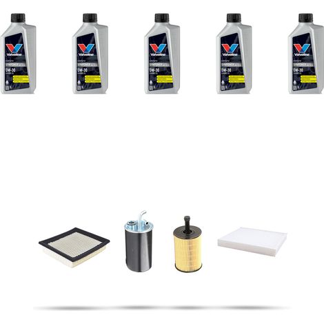 Kit tagliando 4 FILTRI e 5L OLIO compatibile con Jeep Patriot 2.0 CRD 103kw dal 2007 (1/5)