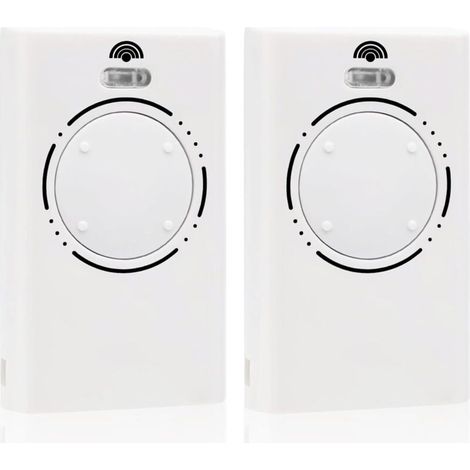 Télécommande portail 4 canaux 868 MHz – 2 pièces, compatible XT4 & XT2 SLH LR/SLH, couleur blanc
