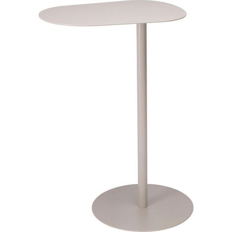Beistelltisch aus sandfarbenem Metall, 35 x 53 cm (1/3)