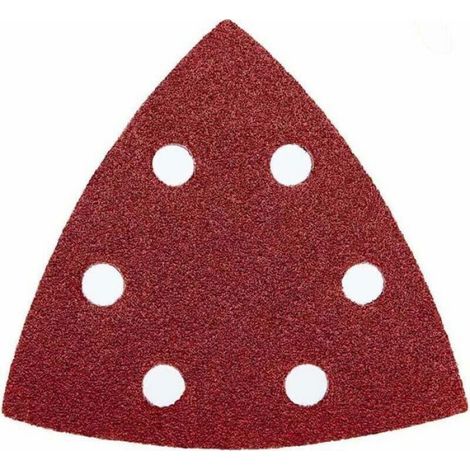 Lot 120 Disques Abrasifs Triangles 90mm, 6 Trous, Grains 40-240, Pour Ponceuse Delta (1/4)