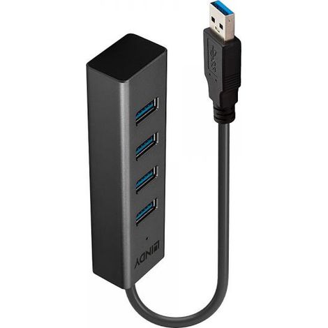 Hub USB 3.0 a 4 porte Lindy, 43324 (1/4)