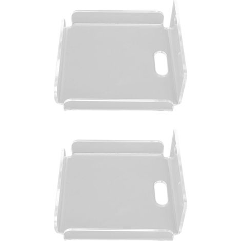 Étagère murale YX007 Acrylique Support caméra enceinte réglable adhésif lot de 2 pièces design moderne et discret (1/4)