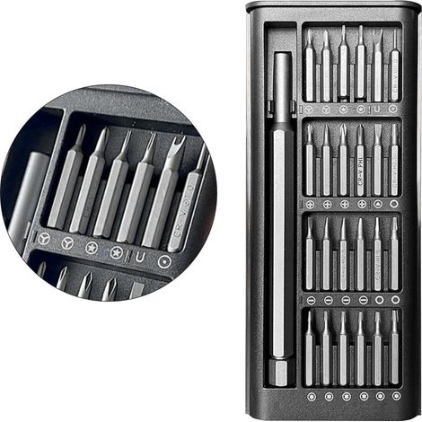 25-teiliges magnetisches Schraubendreher-Set aus Chrom-Vanadium-Stahl für Computer- und Handy-Reparaturen (1/5)