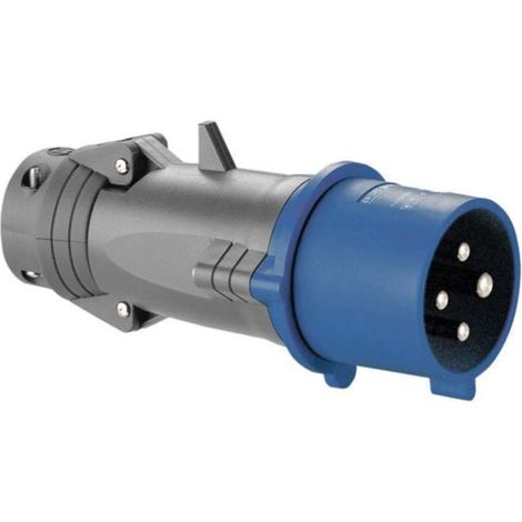 Fiche mobile droite Hypra IP44 16A - 200V à 250V - 3P+T - plastique - LEGRAND