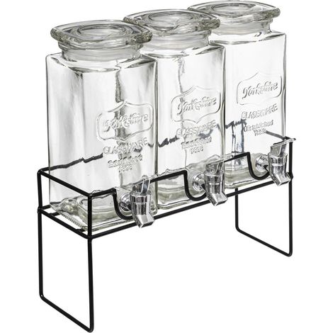Getränkespender-Set MODERN mit Ständer, 3 x 1,5 L