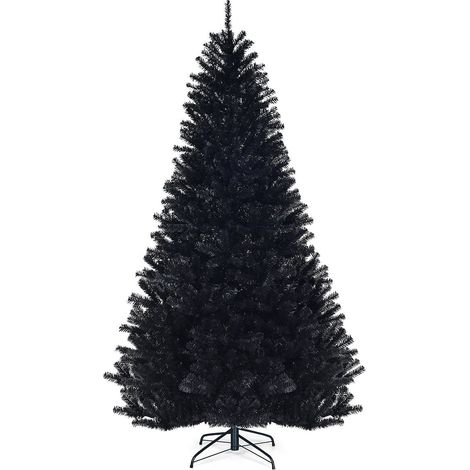 225 cm schwarzer kunstlicher weihnachtsbaum - drinnendrauen