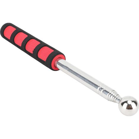 Martillo de tambor telescópico, comprobador de huecos para azulejos, herramienta de prueba de detección de sonido de acero inoxidable para decoración de interiores, 98 cm