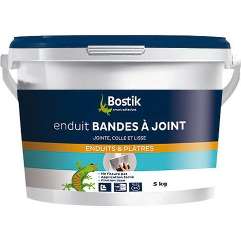 Enduit bandes à joint Bostik intérieur finition lisse  Conditionnement: 5KG