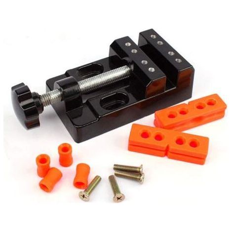 Mini Drill Vise Clamping Table Mechanic Machine Bench Vice for Jewelry Walnut Nuclear Watch Repair Clip DIY Sculpture (1/5)