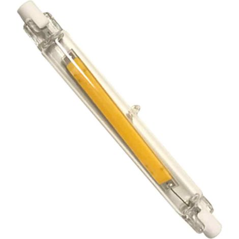Projecteur en verre LED COB R7S 78 mm x 118 mm à double culot, montage horizontal, en remplacement d'une lampe halogène 220 V (1/5)