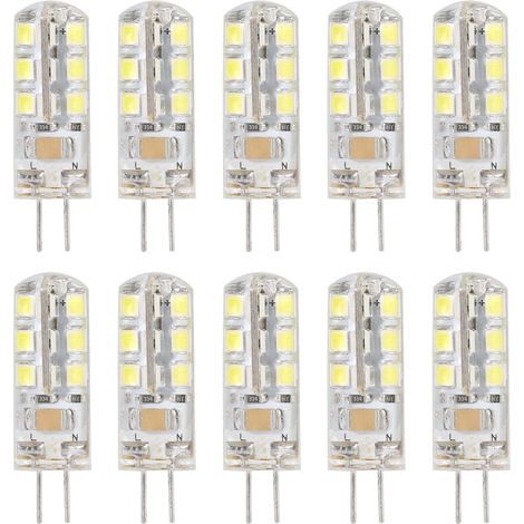 Ampoule Led G4 - 220V 3W 24 Smd - Lumière Blanche Froide - Pour Éclairage Domestique - Lot De 10 (1/5)