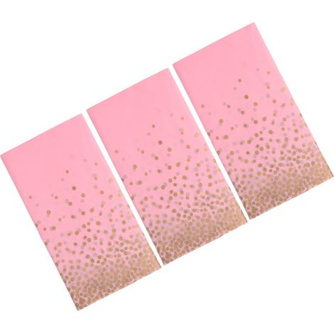 Nappe jetable jetable 3 pièces - Design élégant et portable - Rose (1/5)