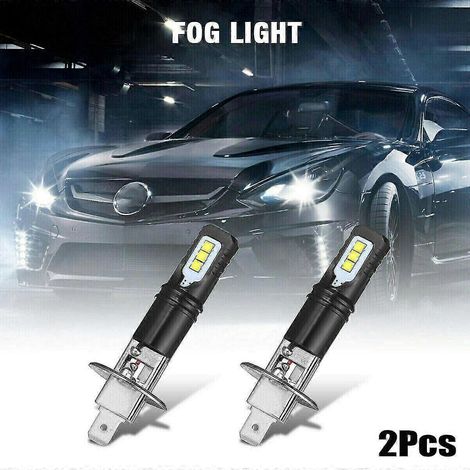 Kit de 2 ampoules LED H1 160 W 6000 K 6000 lm blanc ultra-lumineux pour phares, feux de route, antibrouillards et feux de croisement pour voiture (puce 2525, 12 V). (1/5)