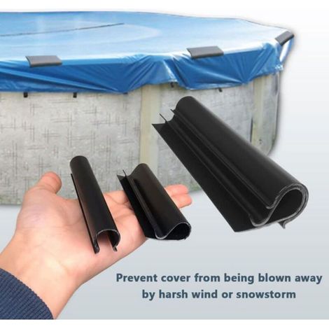 Clips De Couverture De Piscine - ABS PC - Pour Piscines Hors Sol Et Enterrées - 48 Pièces (1/4)