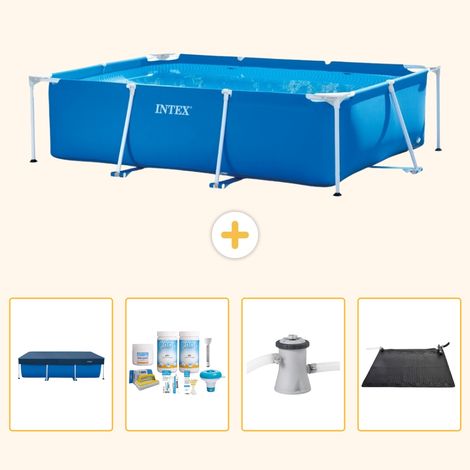 Intex Piscine Tubulaire Rectangulaire - 220x150x60 cm - 5-pièces SCB4