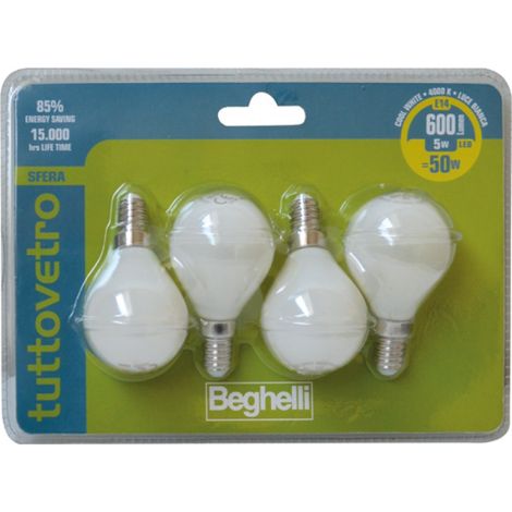 LAMPADA STICK LED 8W E14 4000K 850LM "BEGHELLI 58031"