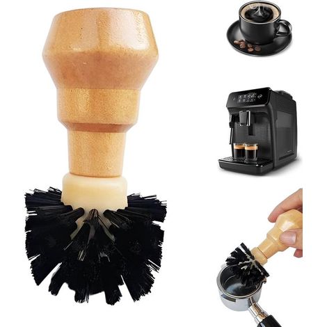 Set di spazzole per la pulizia dei filtri da caffè, strumento da barista, spazzola per cestello del portafiltro, per tazze da caffè da 51 mm/54-58 mm.