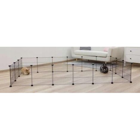 Kerbl Recinto modulare bianco 140x35x70 cm per roditori