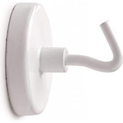 Maul Magnete (Ø x A) 47 mm x 36 mm tondo, con gancio Bianco 5 pz. 6159002 (1/4)