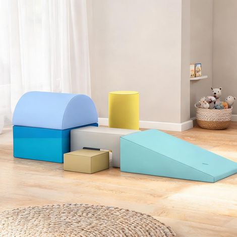Parcours de motricité en mousse XXL 6 pièces jeu éducatif bébé (1/5)