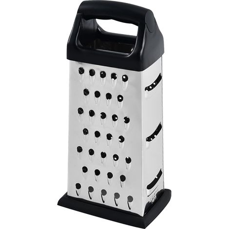 Râpe Quadruple Fonction - Acier Inoxydable - Pour Fromage Légumes Panier - 4 Côtés - 1 Pièce (1/4)