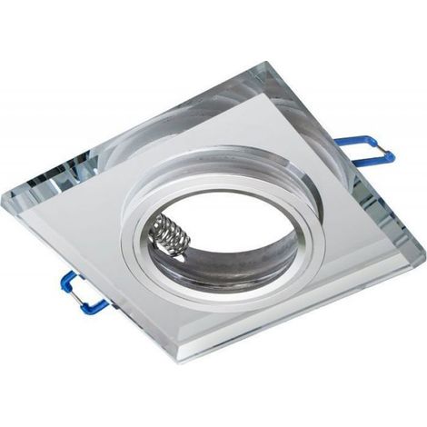 Spot Encastrable - Cube Lumineux - Finition Grise - Douille GU10 - Pour Intérieur - Unité