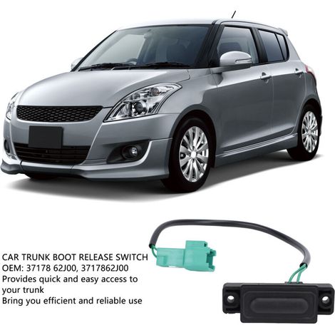 Poignée de Déverrouillage Coffre avec Interrupteur 37178-62J00 pour Suzuki Swift 2006-2016