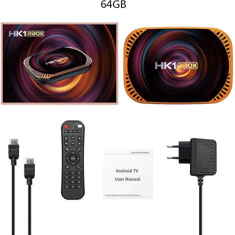 Android 11 TV-Box mit 1000-Mbit/s-Ethernet, Bluetooth 5.0, 4 GB RAM und 64 GB ROM
