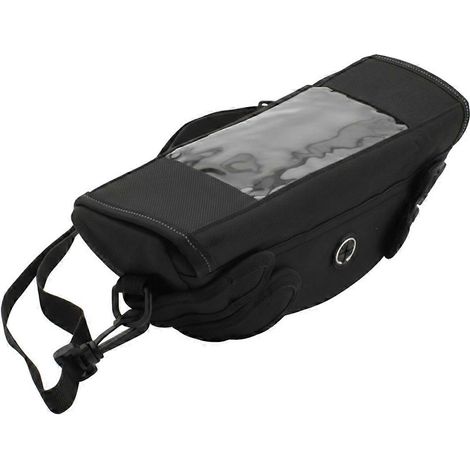 Sacoche de guidon étanche pour moto, avec écran tactile avant, portable, idéale pour la randonnée, le vélo et les voyages. Sac banane/sacoche de taille. (1/5)