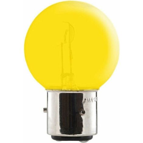 Lampadina gialla a 2 filamenti BA21D da 12V 45/40W per trattori e automobili, illuminazione universale