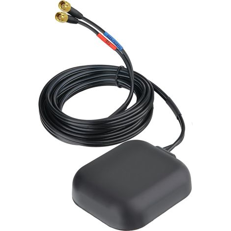 Dual-Band GPS/BeiDou + 4G Antenna with SMA Male Connectors, 28dB LNA, IP65 Waterproof for Vehicle, IoT, Tracking (1/5)