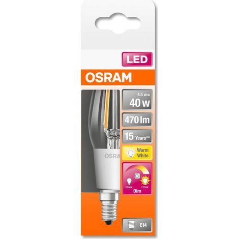 Ampoule LED Culot: E14 Blanc chaud dynamique 2200…2700 K 4,50 W équivalent à 40 W clair LED SUPERSTAR CLASSIC B GLOWdim (1/5)