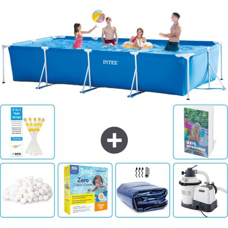 Rechteckiger Frame Pool - 450x220x84 cm - 7-teilig S75