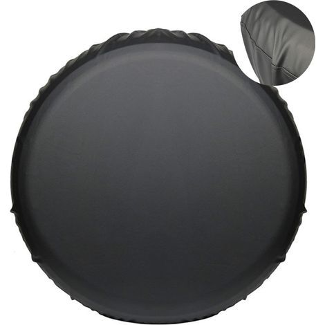 Housse de pneu de secours 16 pouces, housse de pneu de voiture, cuir PVC étanche et anti-poussière pneu de secours universel coupe-vent et housse de pneu chaud (1/5)