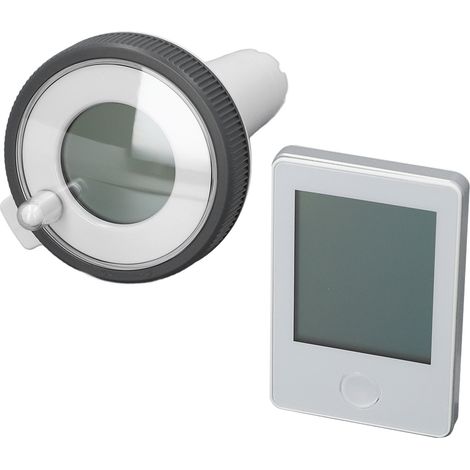 Thermomètre solaire sans fil pour piscine, haute précision, étanche IPX8, écran LCD, détecteur de température numérique flottant (1/5)